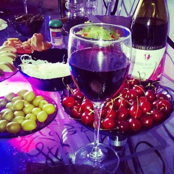 Mediterranean diet. Red wine