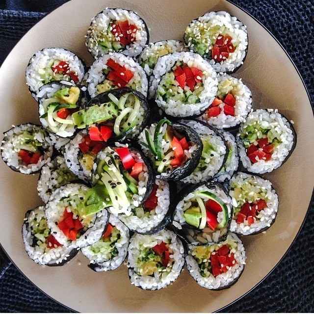 Raw sushi