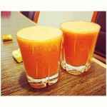 Juice from carrot and apple