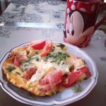 Omelette with tomatoes