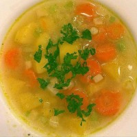 Vegetable soup epiploic appendagitis diet